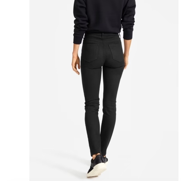Everlane The High Rise Skinny black denim jeans size 28 ankle - Picture 2 of 12